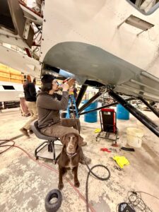 De Havilland Otter in maintenance